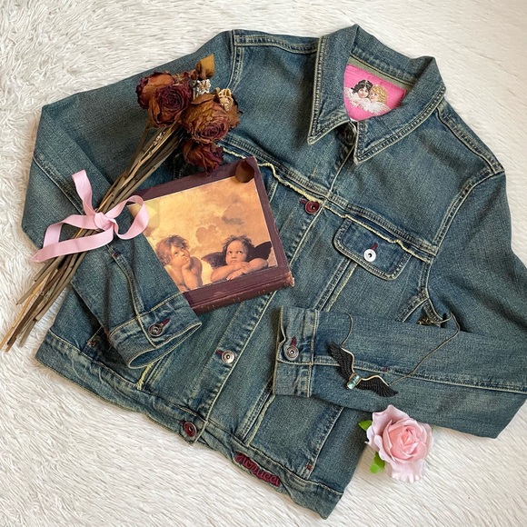 Vintage y2k Fiorucci floral denim jacket - Picture 17 of 17